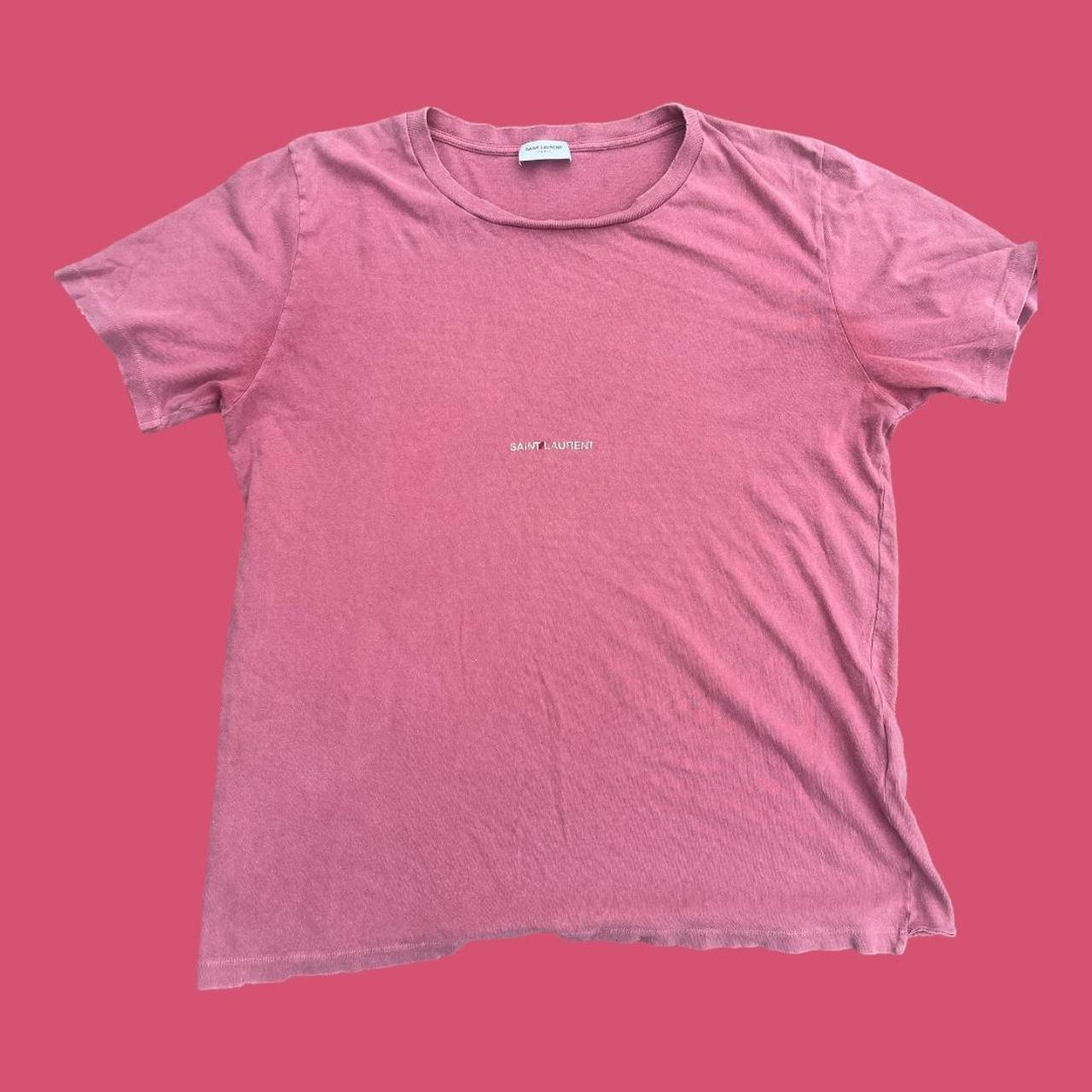 Pink saint sales laurent t shirt