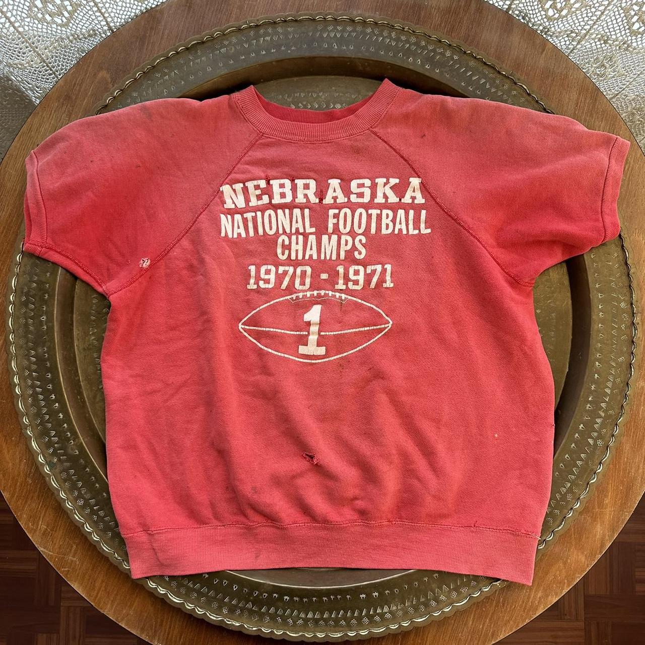 Vtg 70's Nebraska Cornhuskers 1970-1971 Football... - Depop