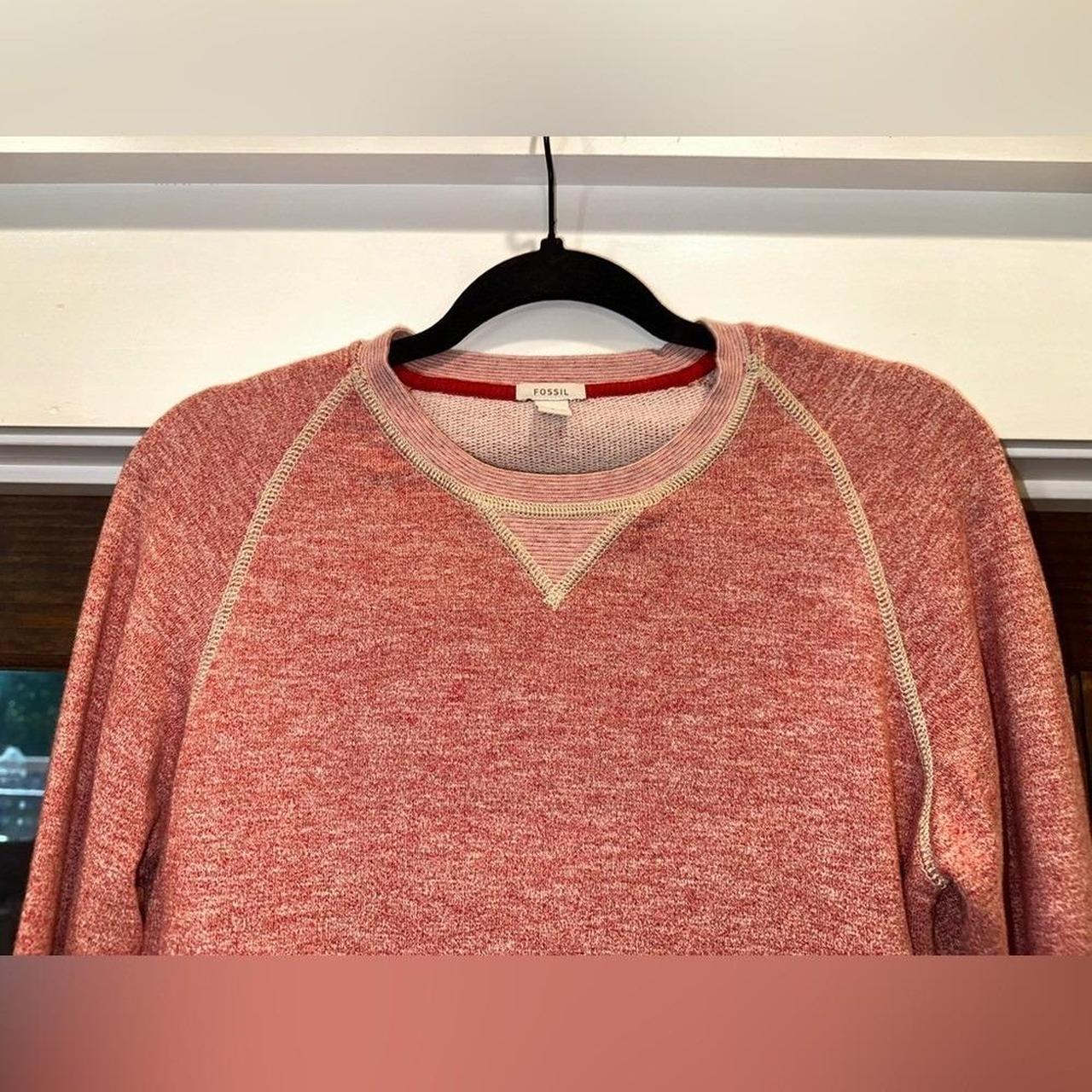 Fossil Women's Hoodie - Red/Cream - 4 – EUC Fossi… - image 5