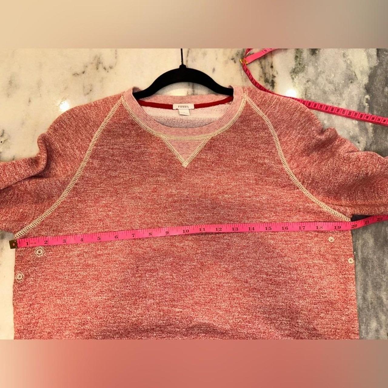 Fossil Women's Hoodie - Red/Cream - 4 – EUC Fossi… - image 7