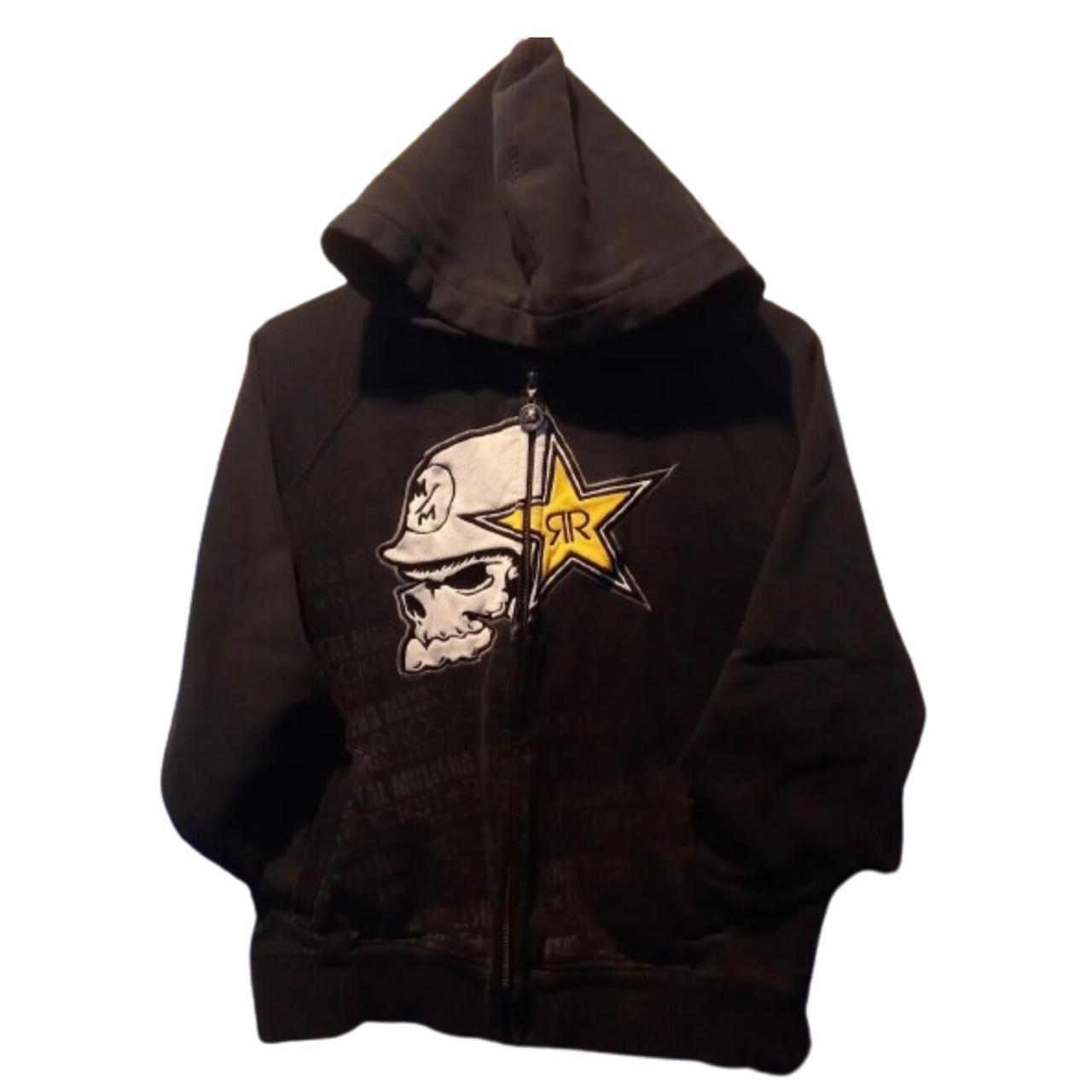 metal mulisha x rockstar energy hoodie crazy... - Depop