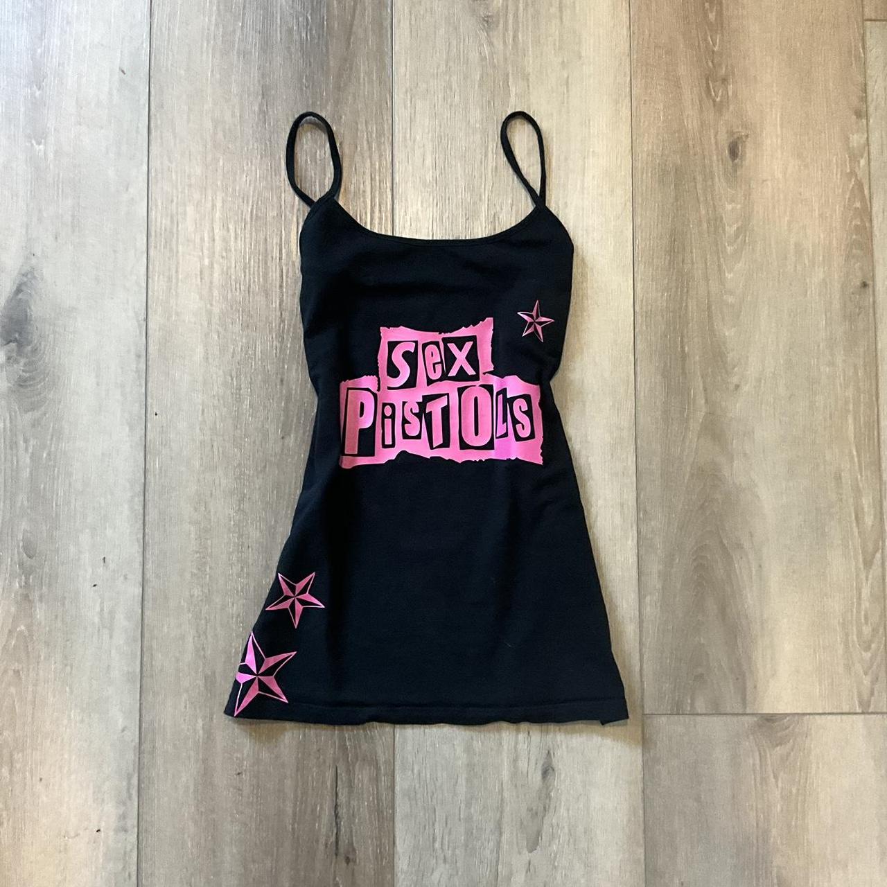 Sex Pistols hot pink punk tank top! Hot pink Alt... - Depop