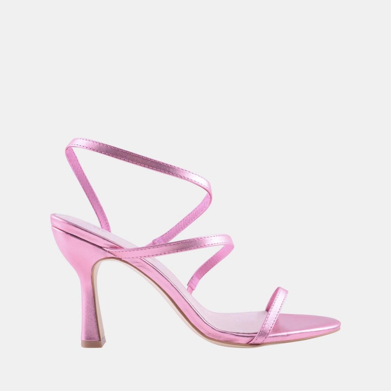 Sol sana pink shimmer heels Size 36 Brand new... - Depop