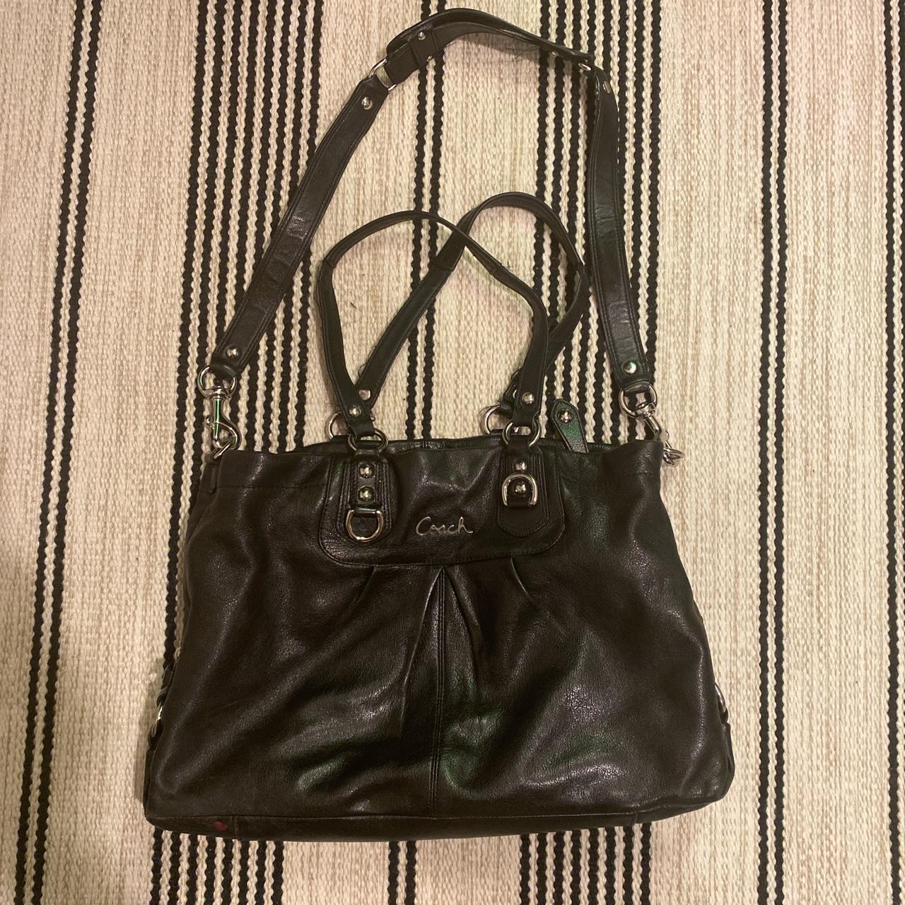 Canvas courier crossbody linen handbag Coach Black in Linen - 30404733