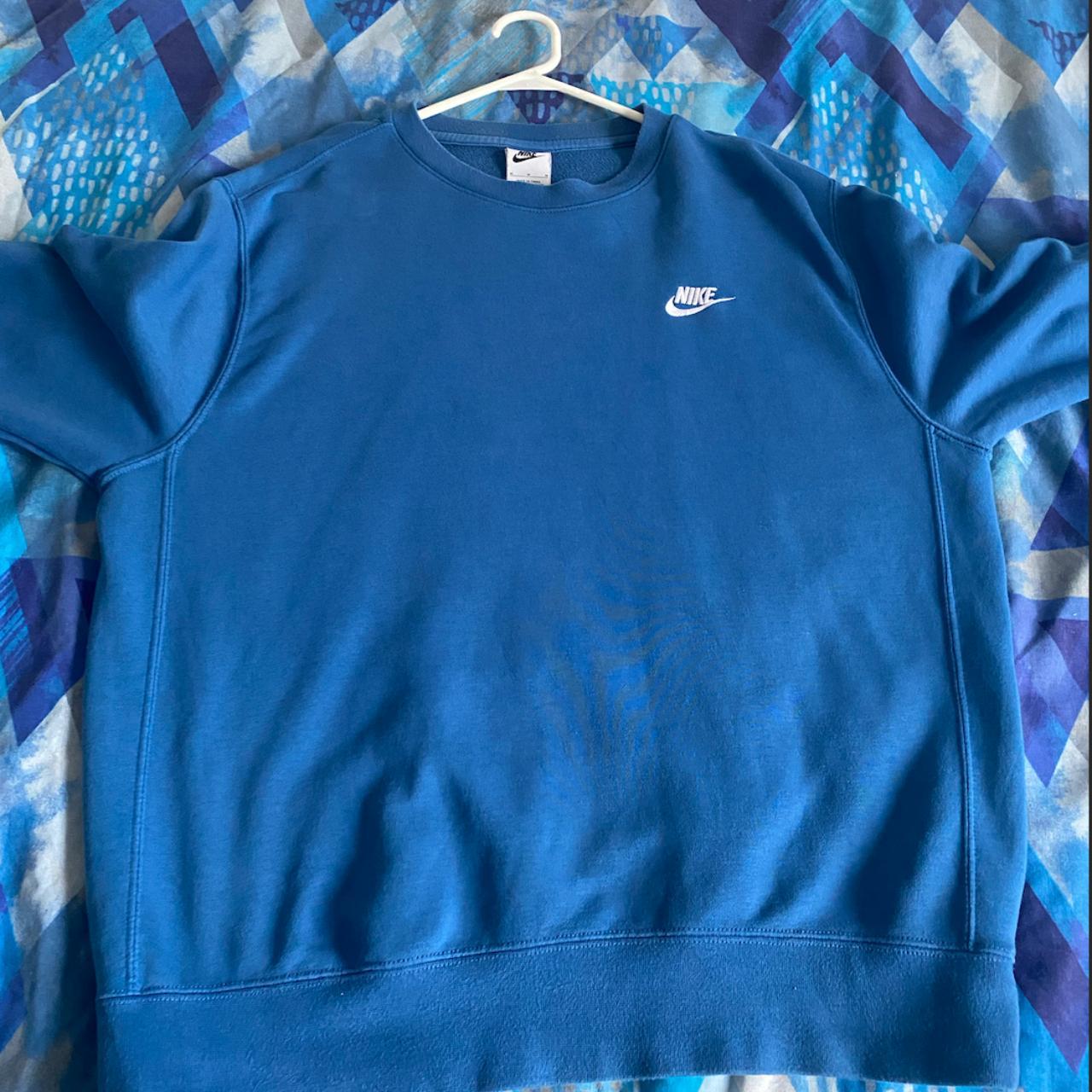 mens sports sweatshirts nike blue