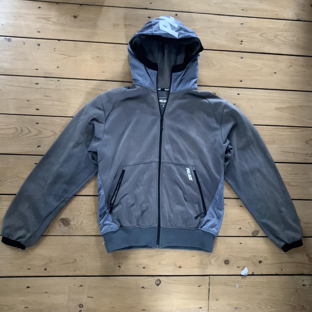 Palace Men's Grey Hoodie | Depop