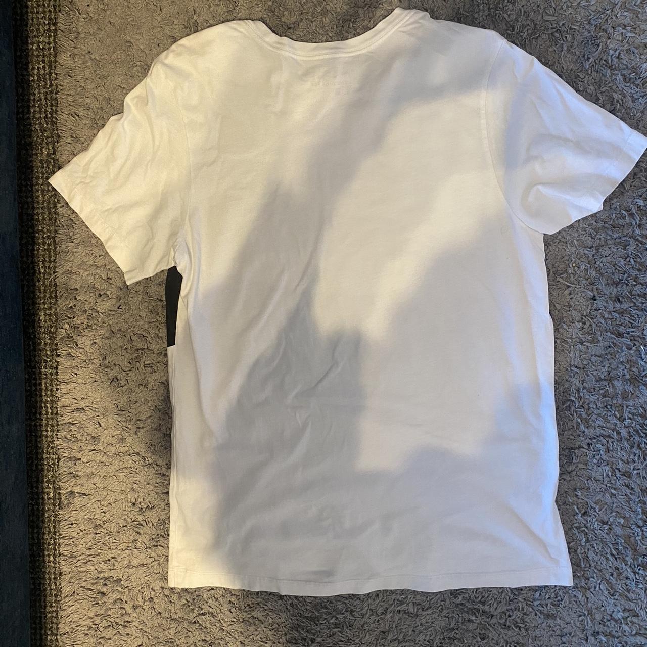 mens black and white nike shirt