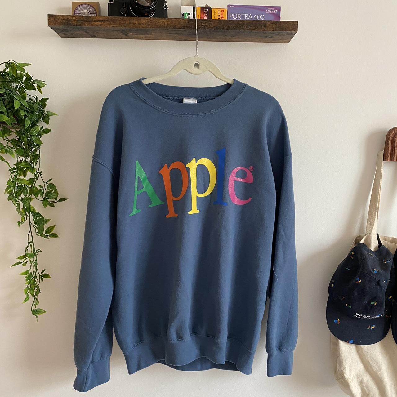 Vintage Apple Crewneck size L (fits M-L) Beautiful... - Depop