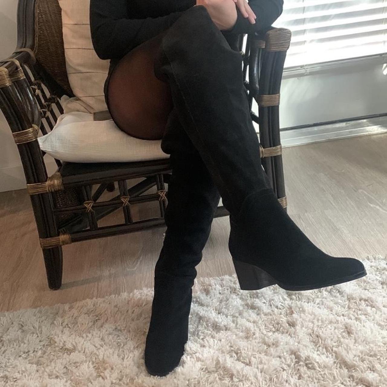 Is Marc Fisher A Good Brand Marc Fisher over the knee suede boots in great... - Depop