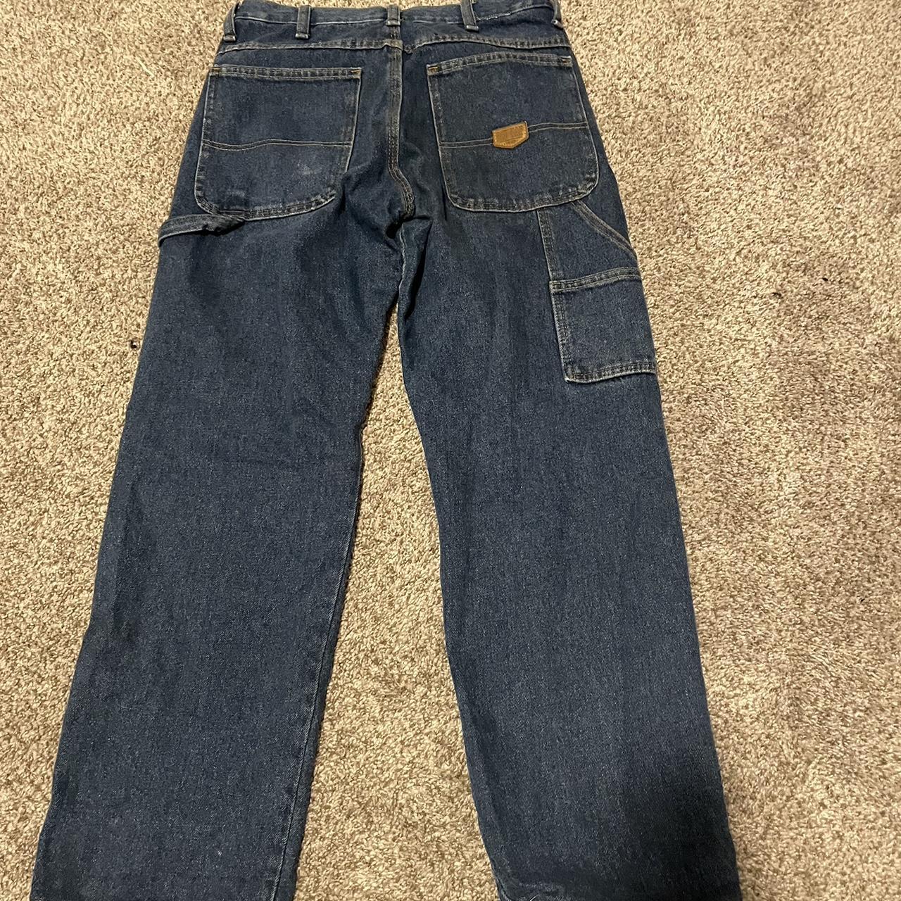 Red Kap Men's Blue Jeans | Depop