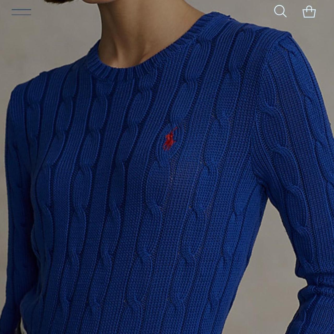 Ralph Lauren Women's Blue Jumper Depop