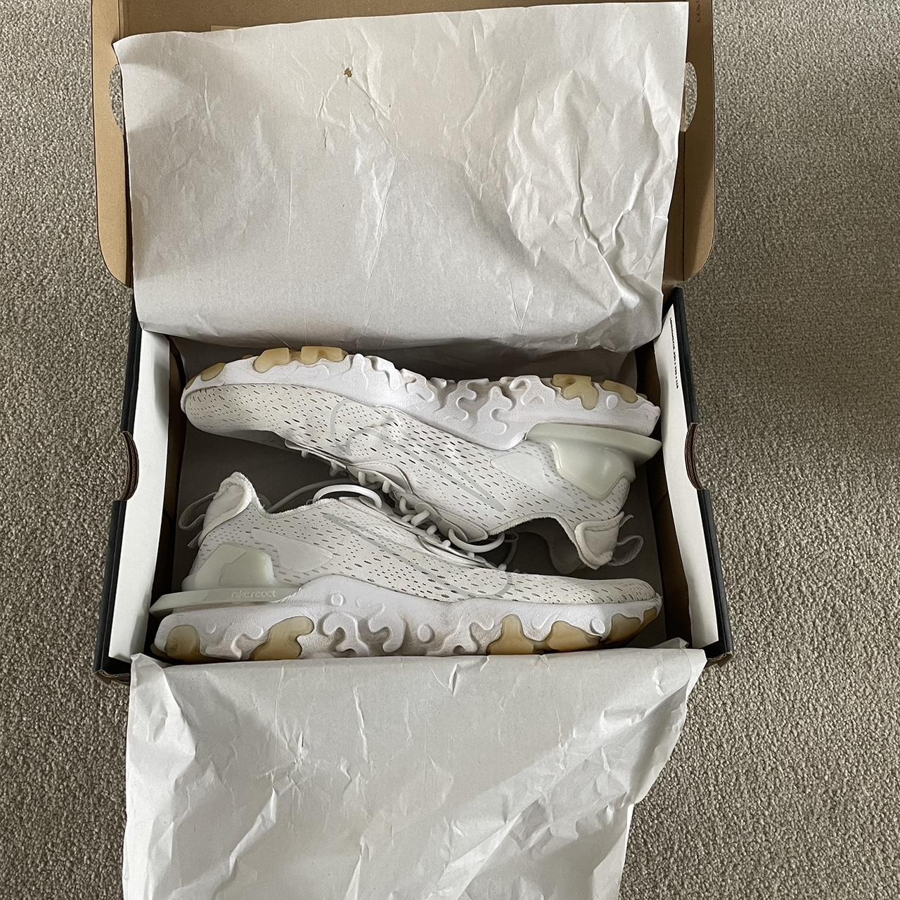 Men’s white Nike react vision trainers Great... Depop