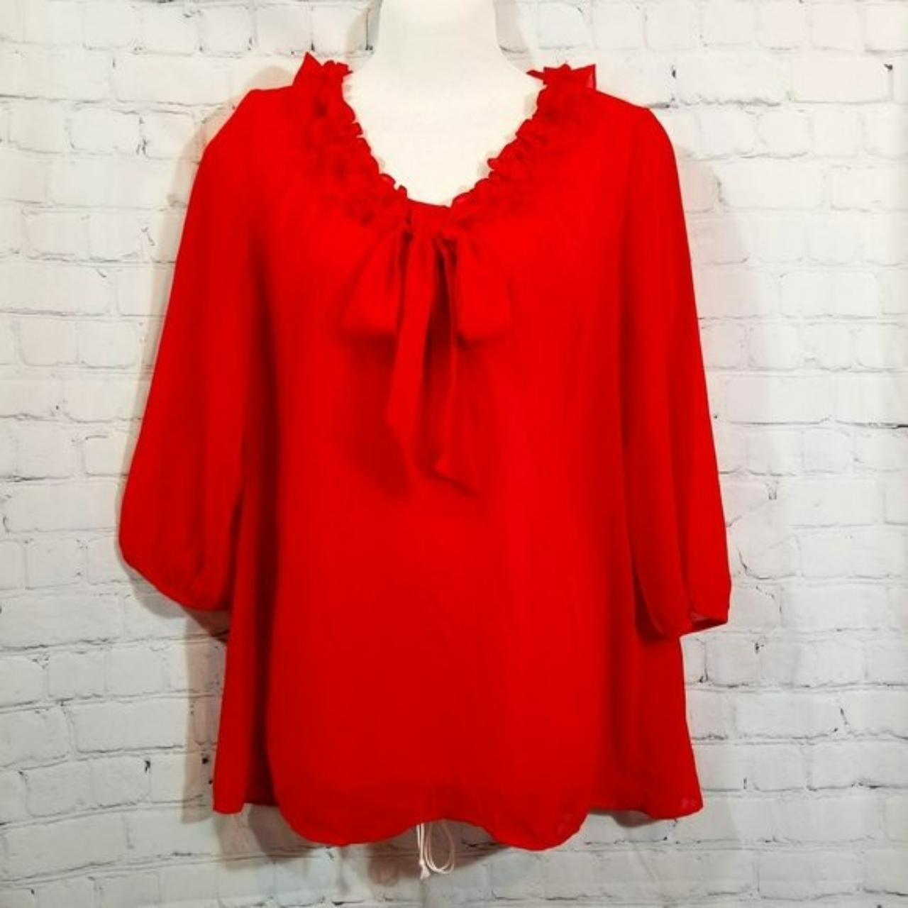 Women's Red Blouse | Depop