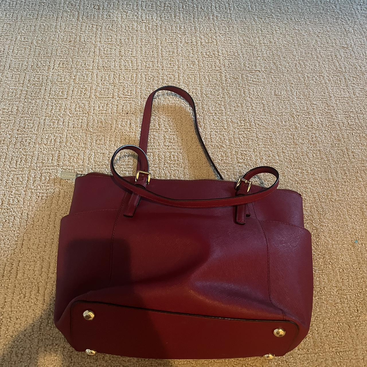 small red and white michael kors bag. undure if made - Depop