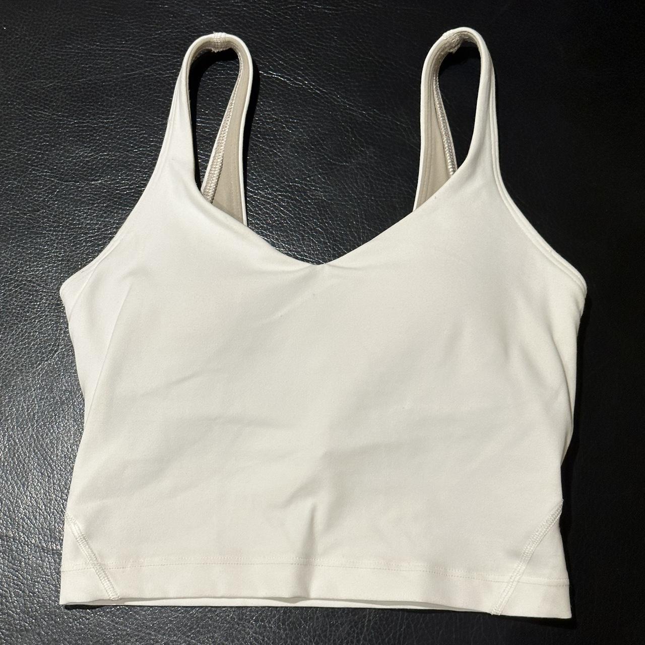 Lululemon Align Tank Top in white size 0. Purchased... - Depop