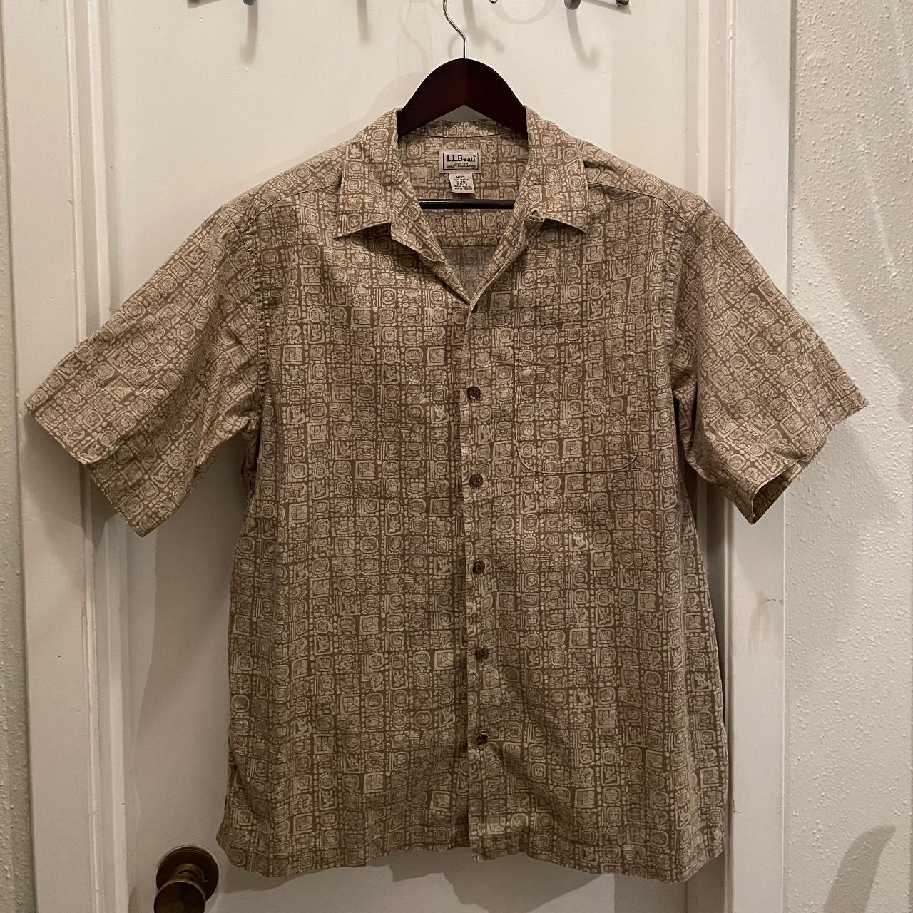 L.L.Bean Short Sleeve Shirt with Nice... - Depop