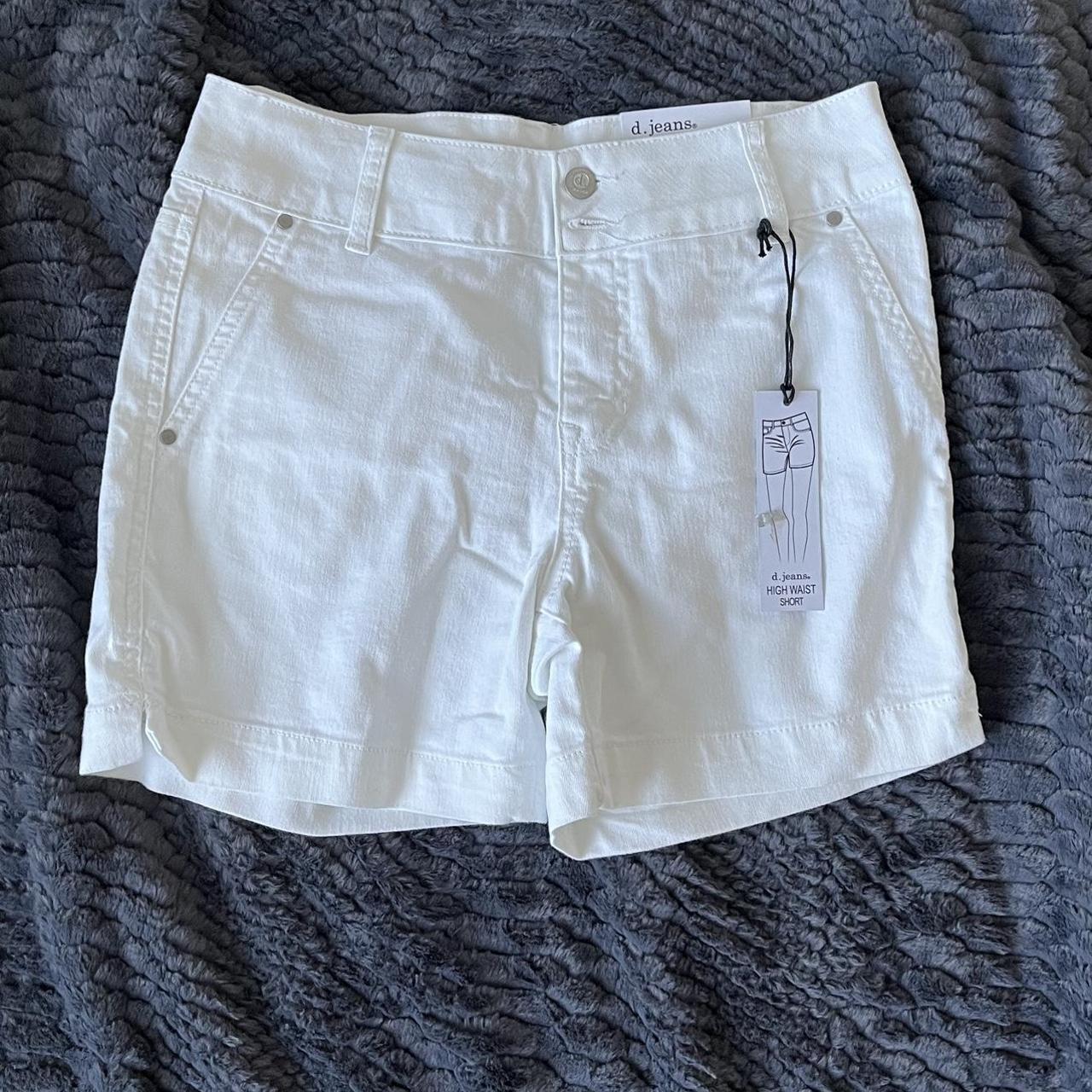 White High Waisted Shorts Womens 6 Free Depop   P0 