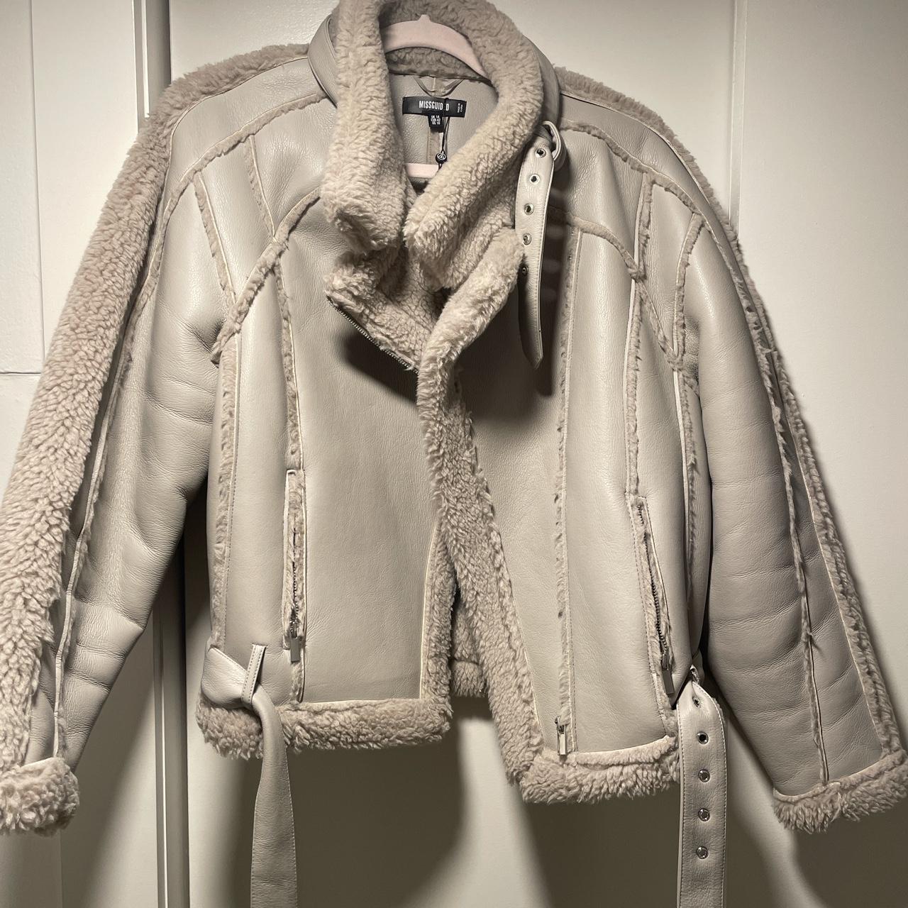 Missguided borg 2024 aviator jacket