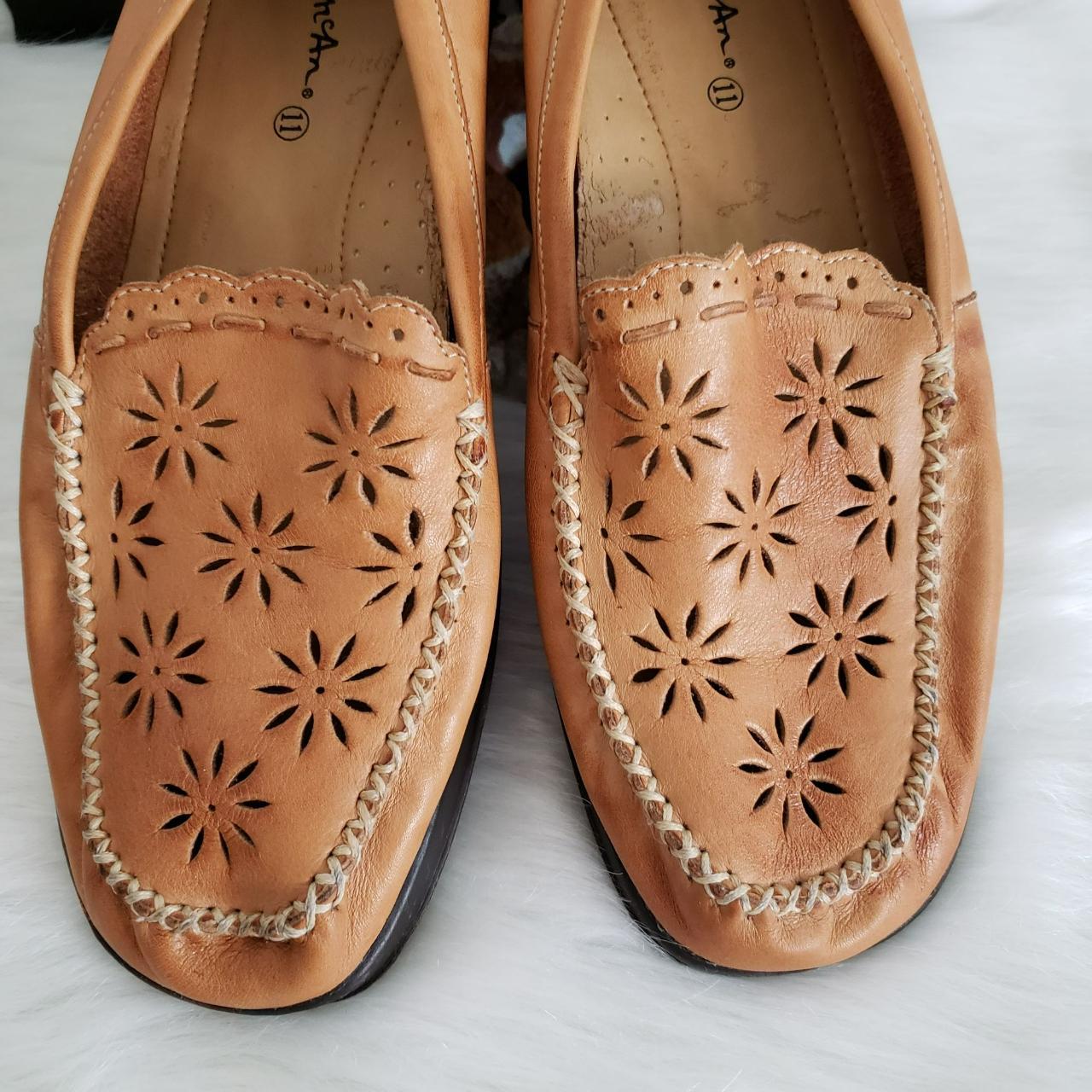 Thom McAn Brown Leather Slip-On Loafers, Depop