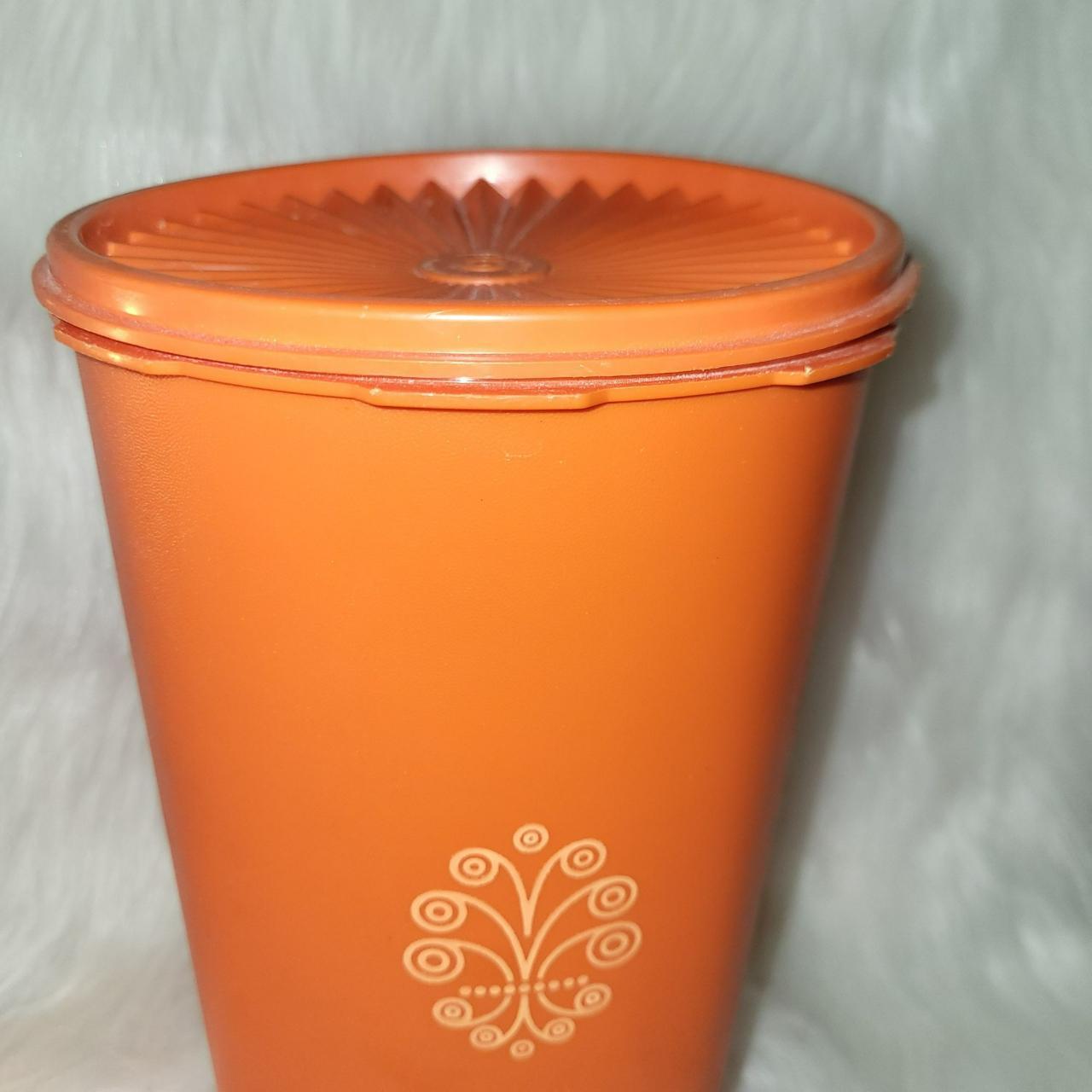 Vintage Tupperware Canister. Large size. Good - Depop