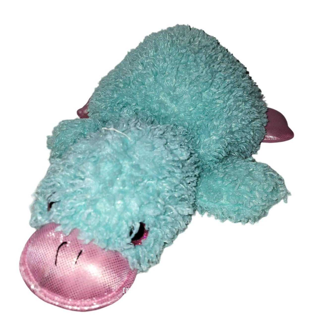 The Petting Zoo Mint Green Pink Platypus Plush