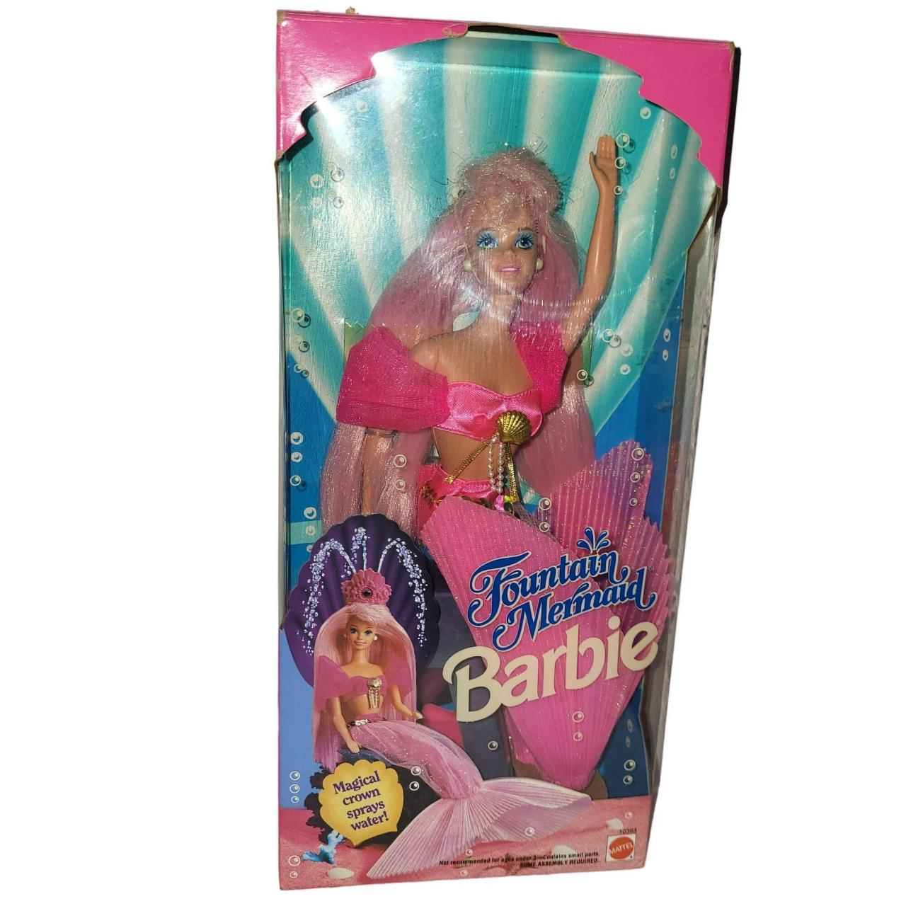 Vintage 1993 Mattel Pink Hair Barbie Fountain. Depop