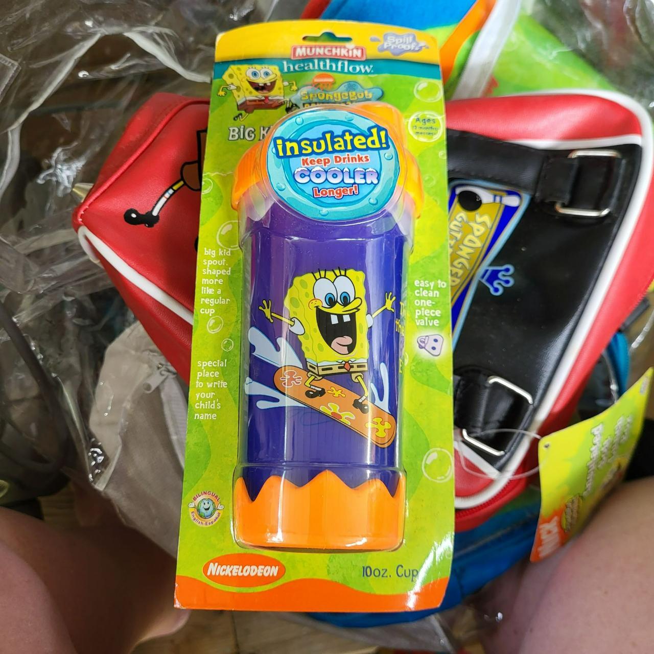 Spongebob Squarepants water bottle Size: - Depop