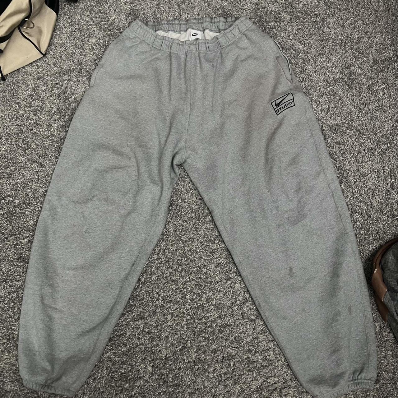 Stussy x Nike sweatpants Marks and wear shown Size... - Depop