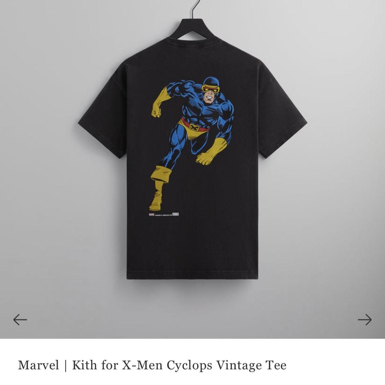 Kith x Marvel X-Men Collab Tee Cyclops Box Logo Size... - Depop