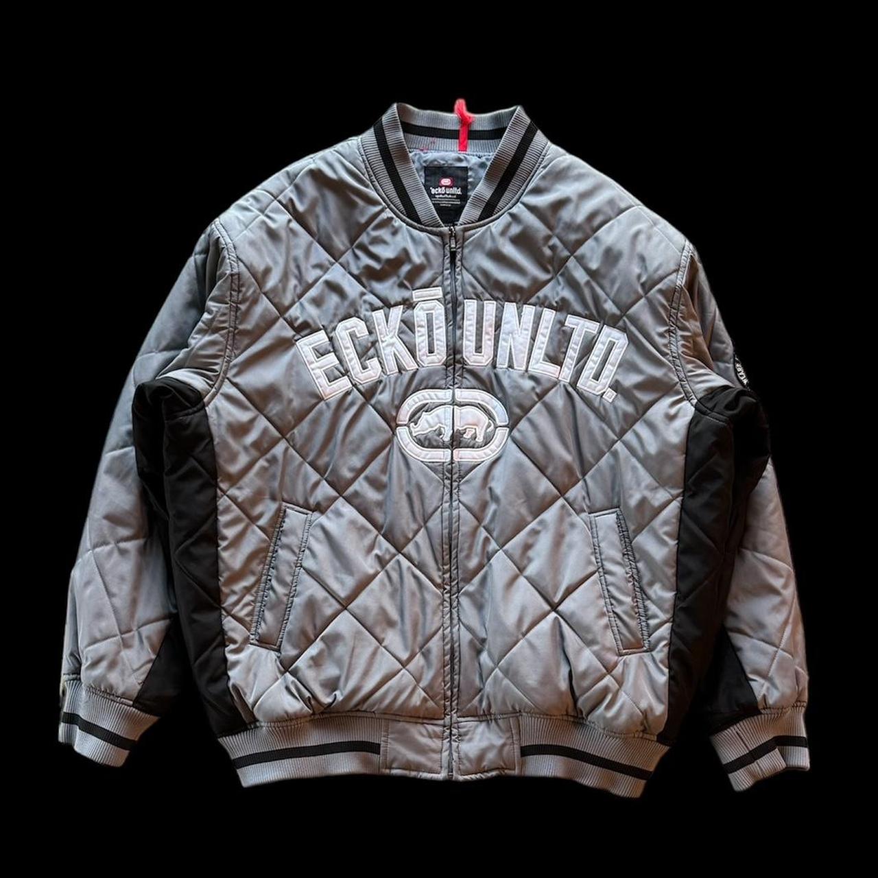 Y2K Baggy Quilted Ecko bomber jacket great shape. Depop