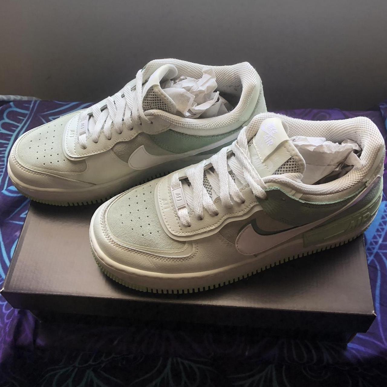 Nike Air Force 1 Shadow Pistachio Frost Amazing Depop