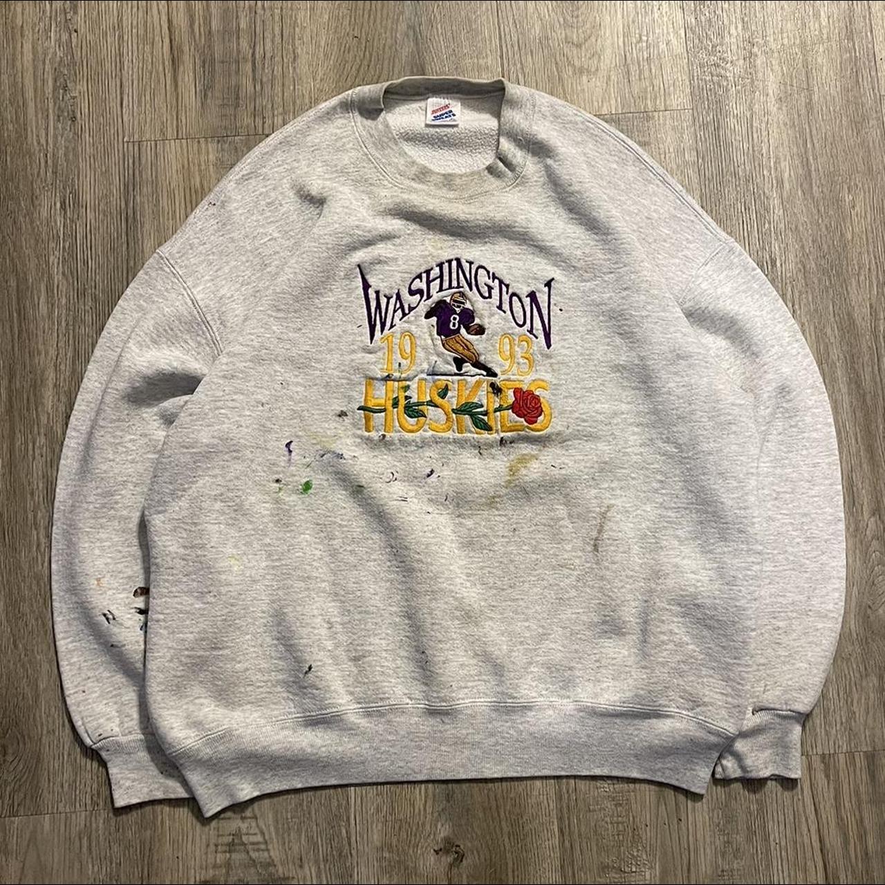 Men's Grey and Purple Sweatshirt | Depop