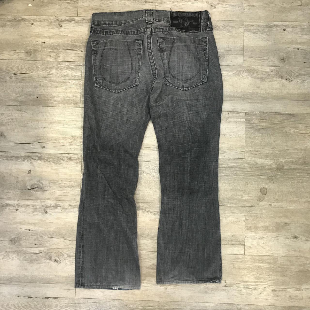 Vintage Grey True Religion Bootcut Jeans 34W... - Depop