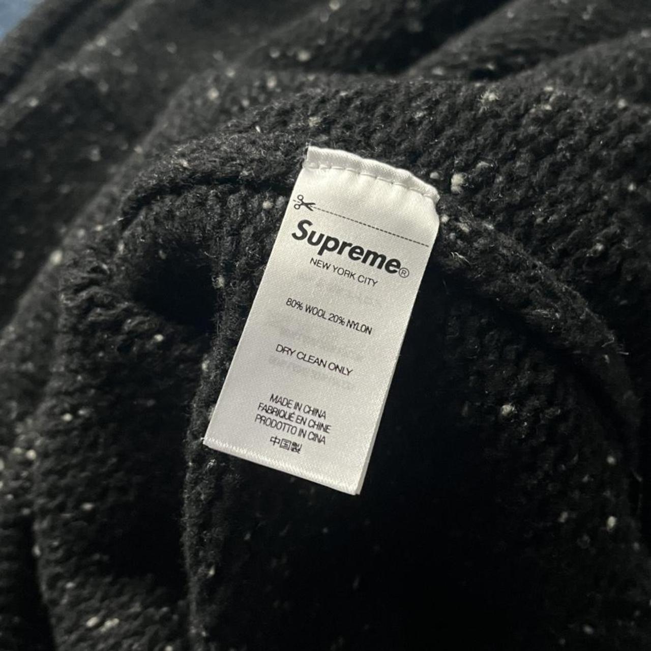 Supreme Small Box Speckle Sweater (Black) Feel Free... - Depop