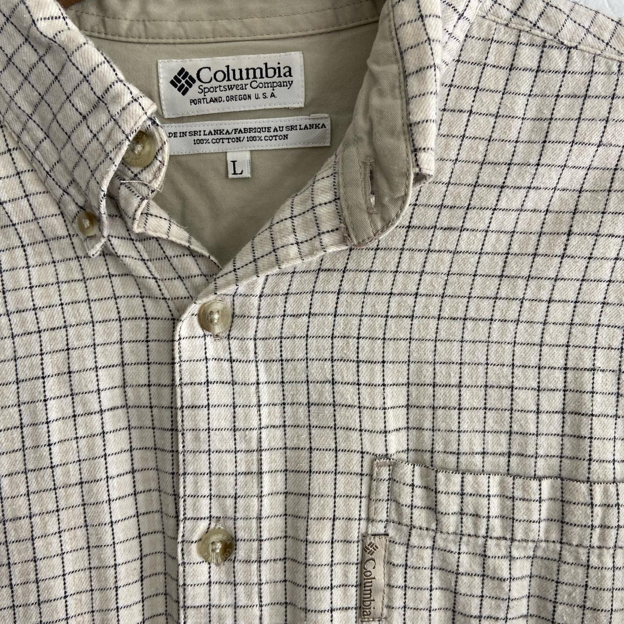 Columbia Sportswear Men's Cream Top | Depop