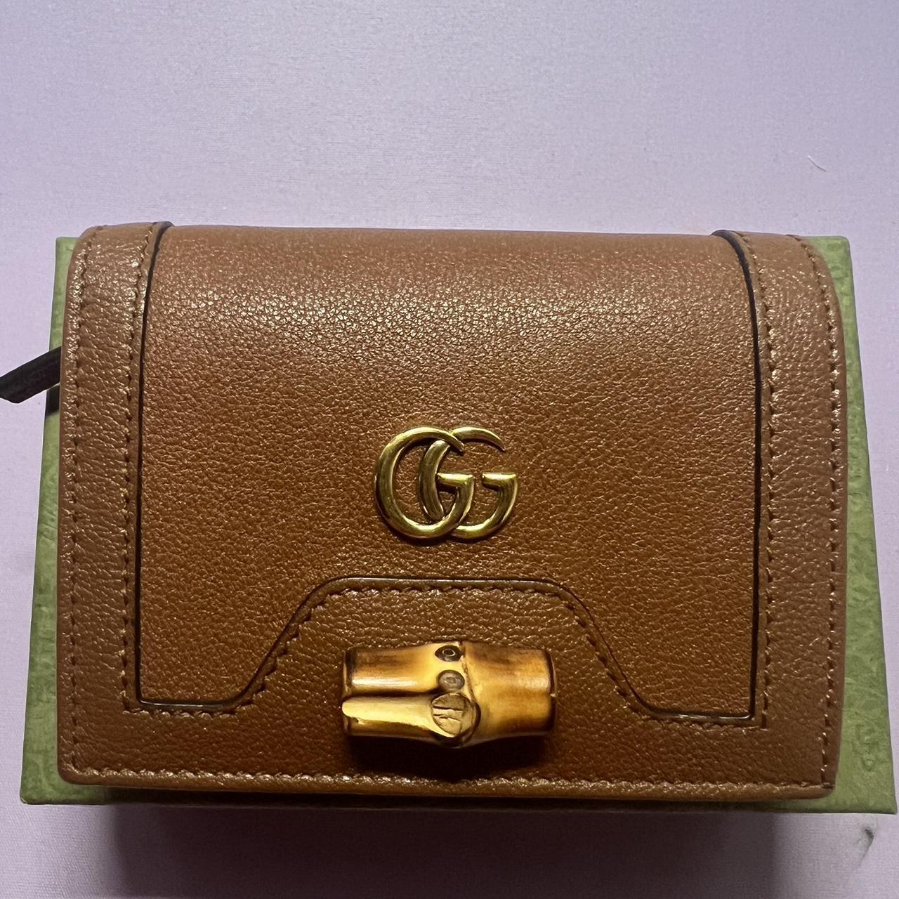 authentic gucci paper bag dark brown and gold gucci - Depop