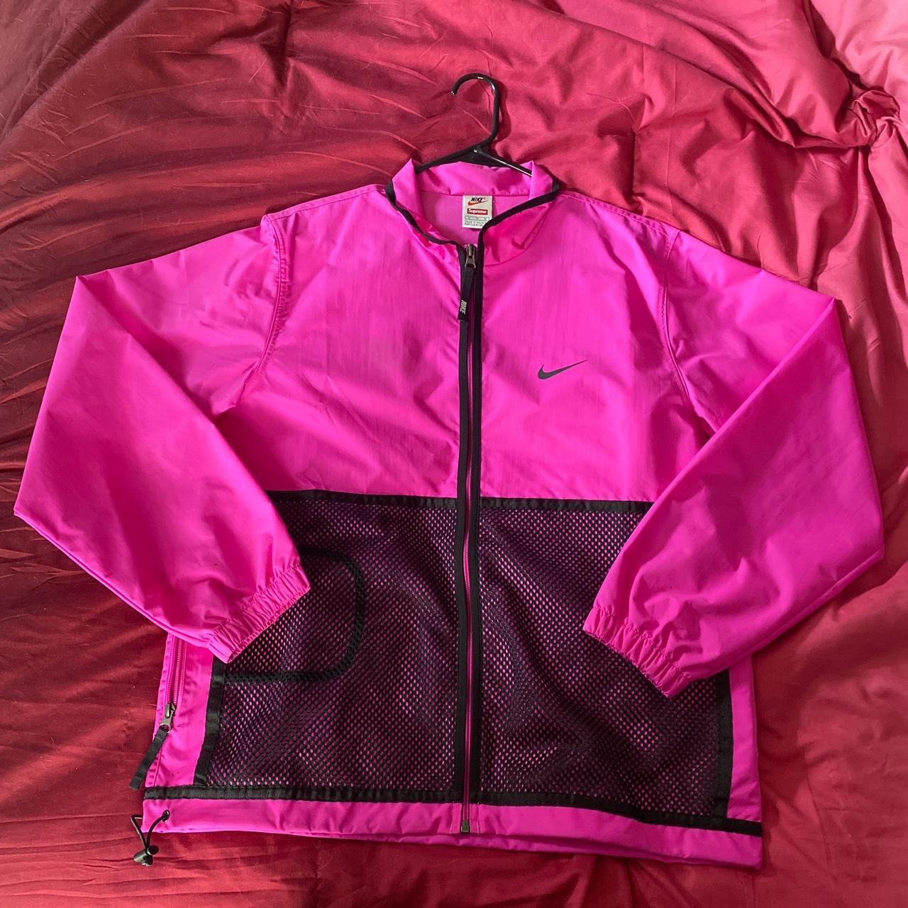 Nike supreme pink clearance jacket