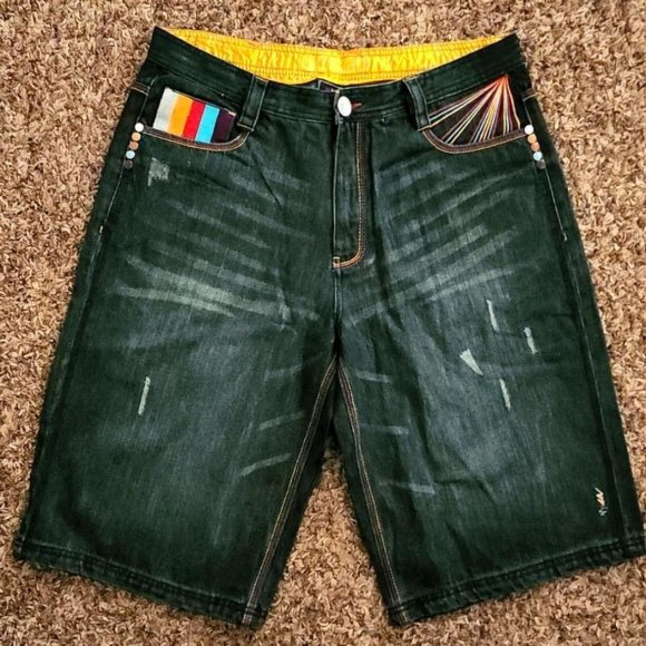 Coogi Men's Green Shorts | Depop