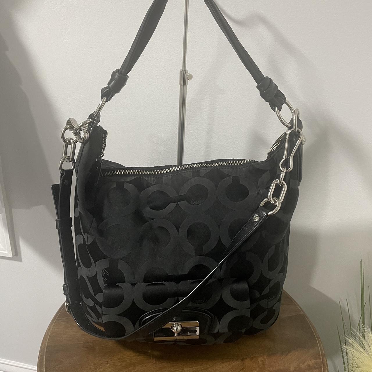 Coach top signature kristen linen hobo