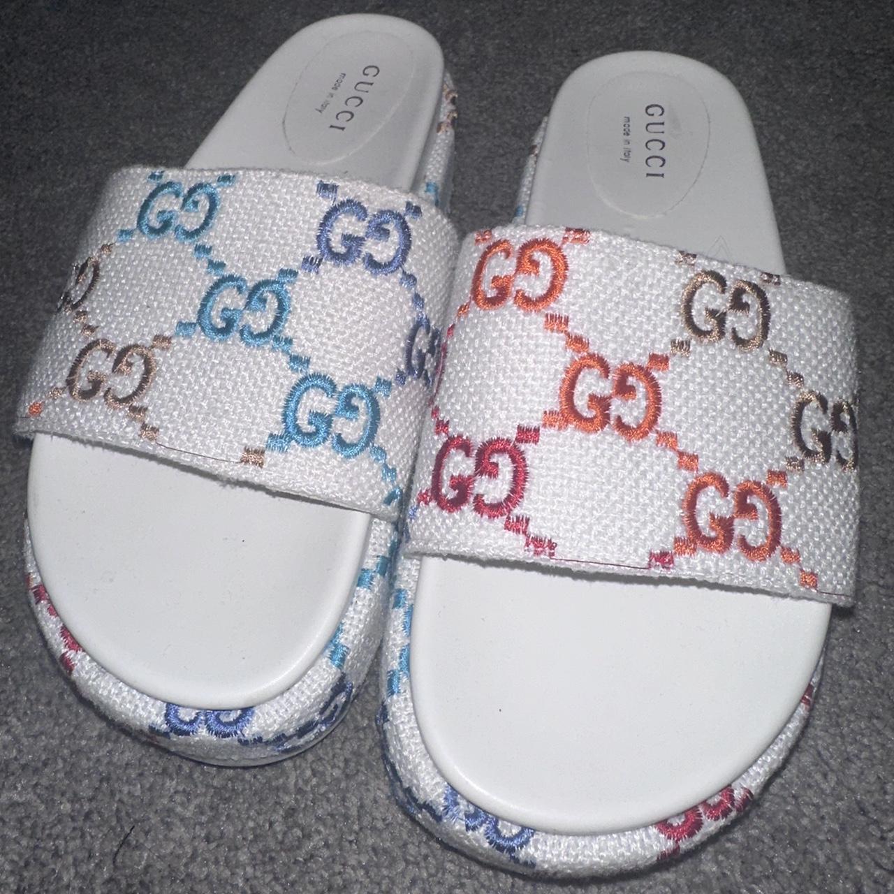 Gucci Platform Slides Multi Color UK size 38 US size... Depop