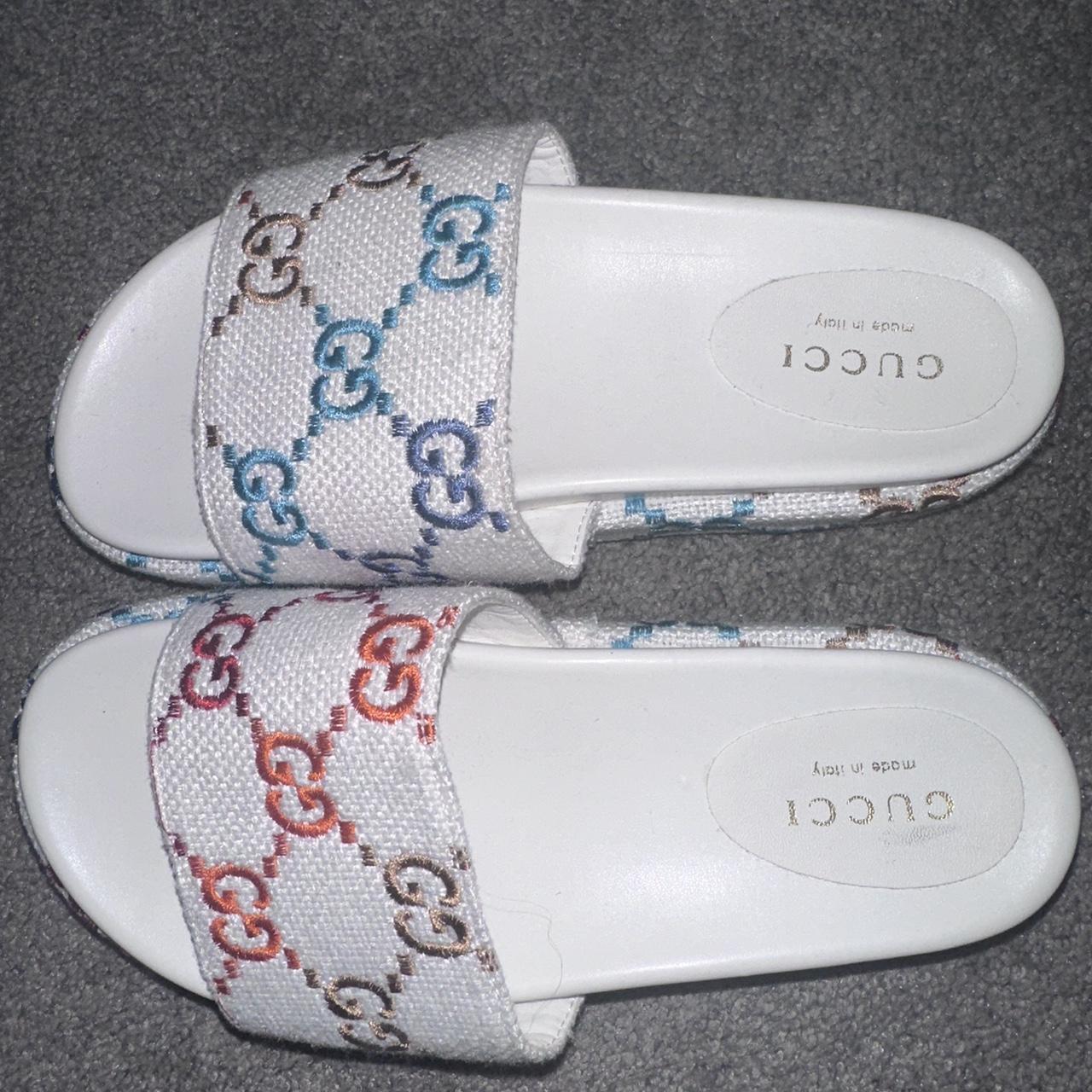 Gucci Platform Slides Multi Color UK size 38 US size... Depop