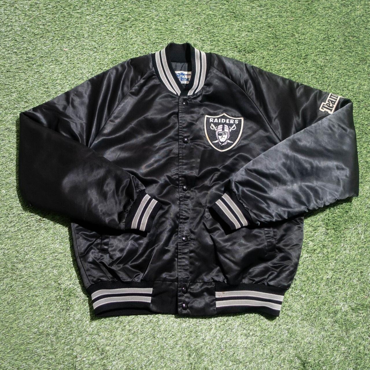 Chalk Line Oakland Las Vegas Raiders Bomber Jacket -... - Depop