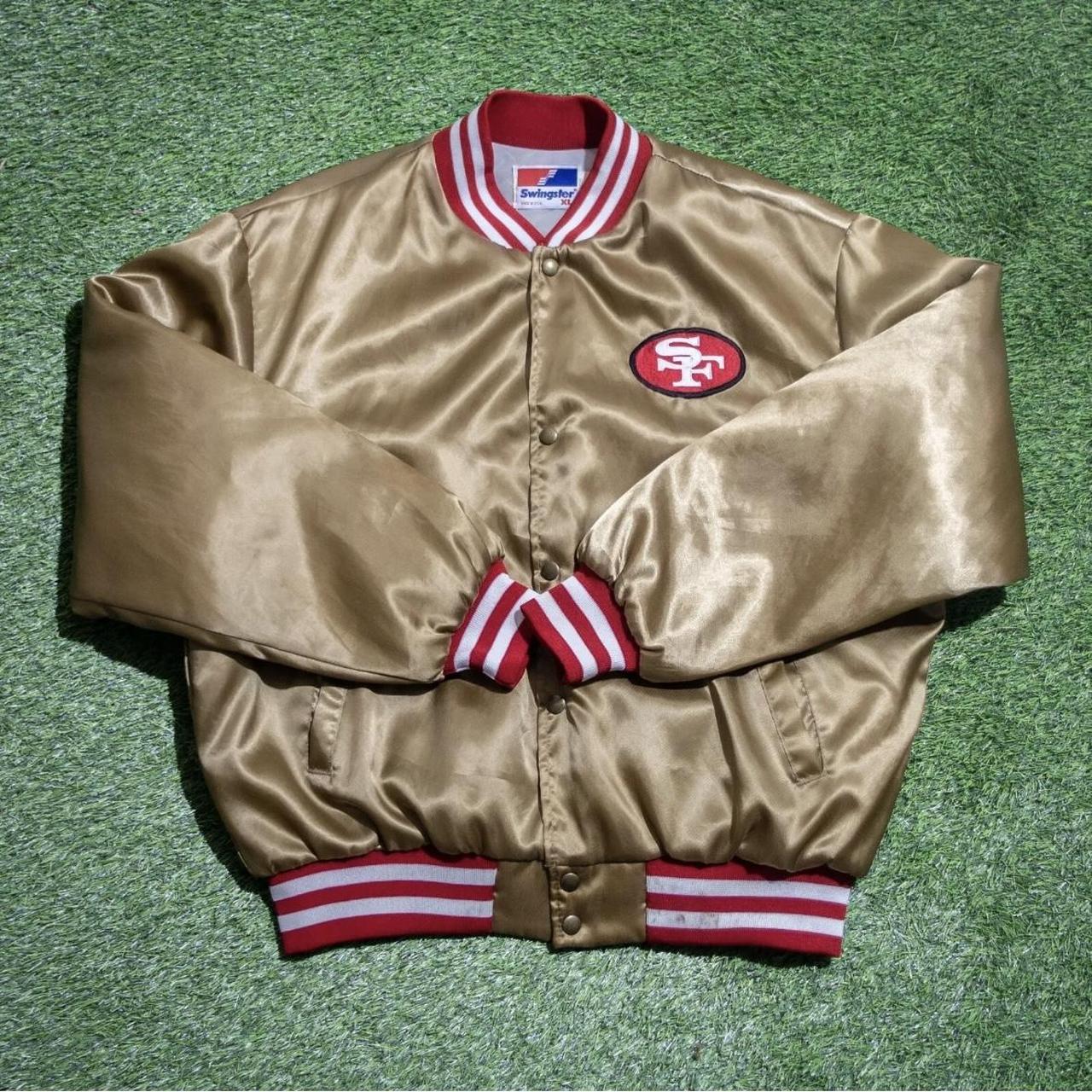 Satin Starter San Francisco 49ers White/Golden Jacket - Jacket Makers