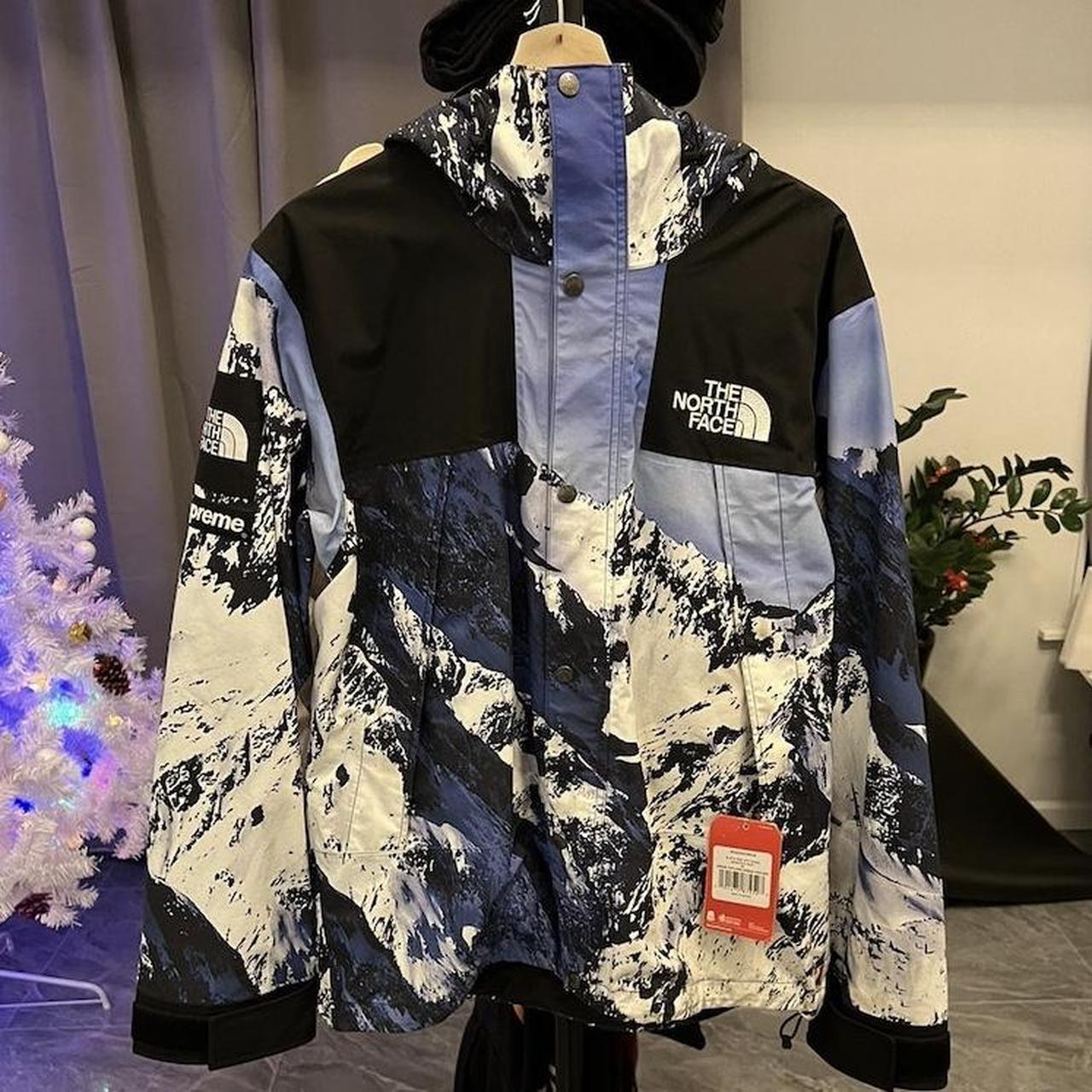 Supreme x The North Face Mountain Parka (Blue/White)