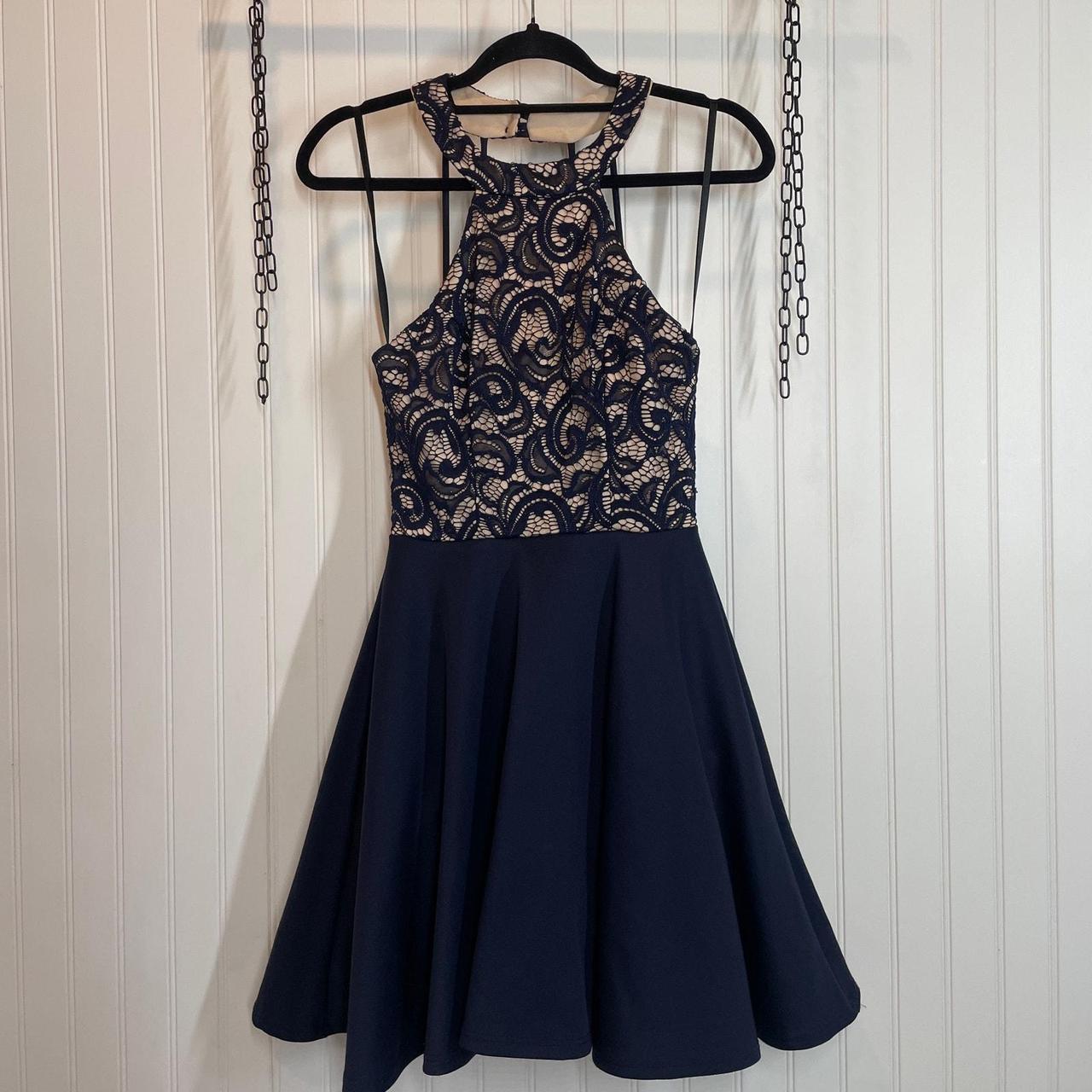 B darlin navy dress best sale