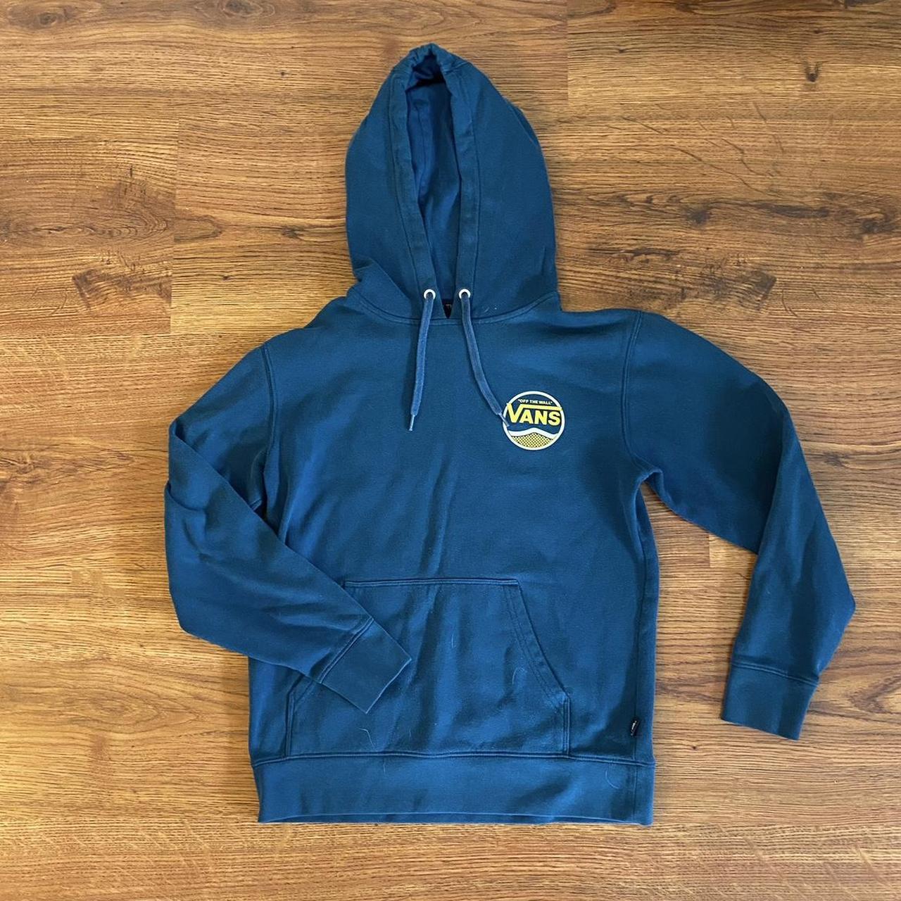 Blue and shop yellow vans hoodie