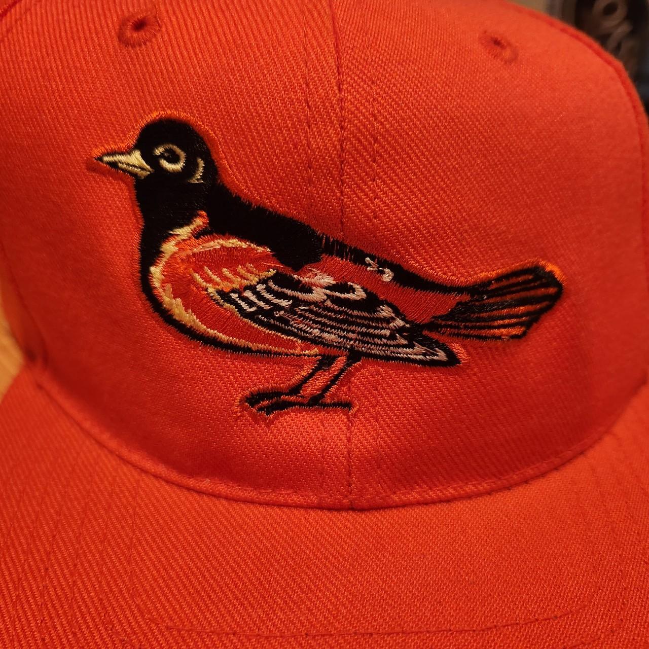 Baltimore Orioles Baseball Logo Athletic Vintage 90's Leather Strapback Cap  Hat