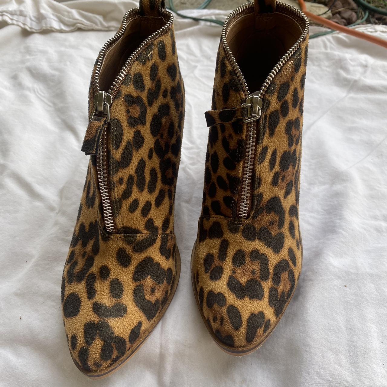 Beast shop leopard booties