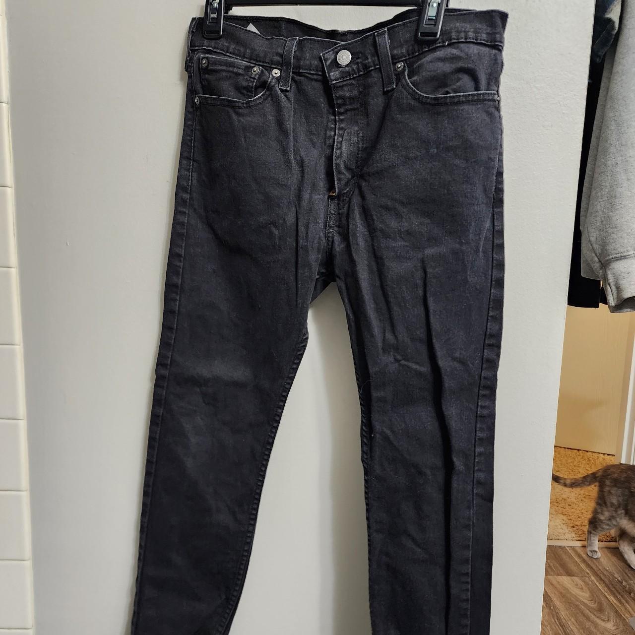 Men's Levi's jeans. Faded black color. Style 510... - Depop