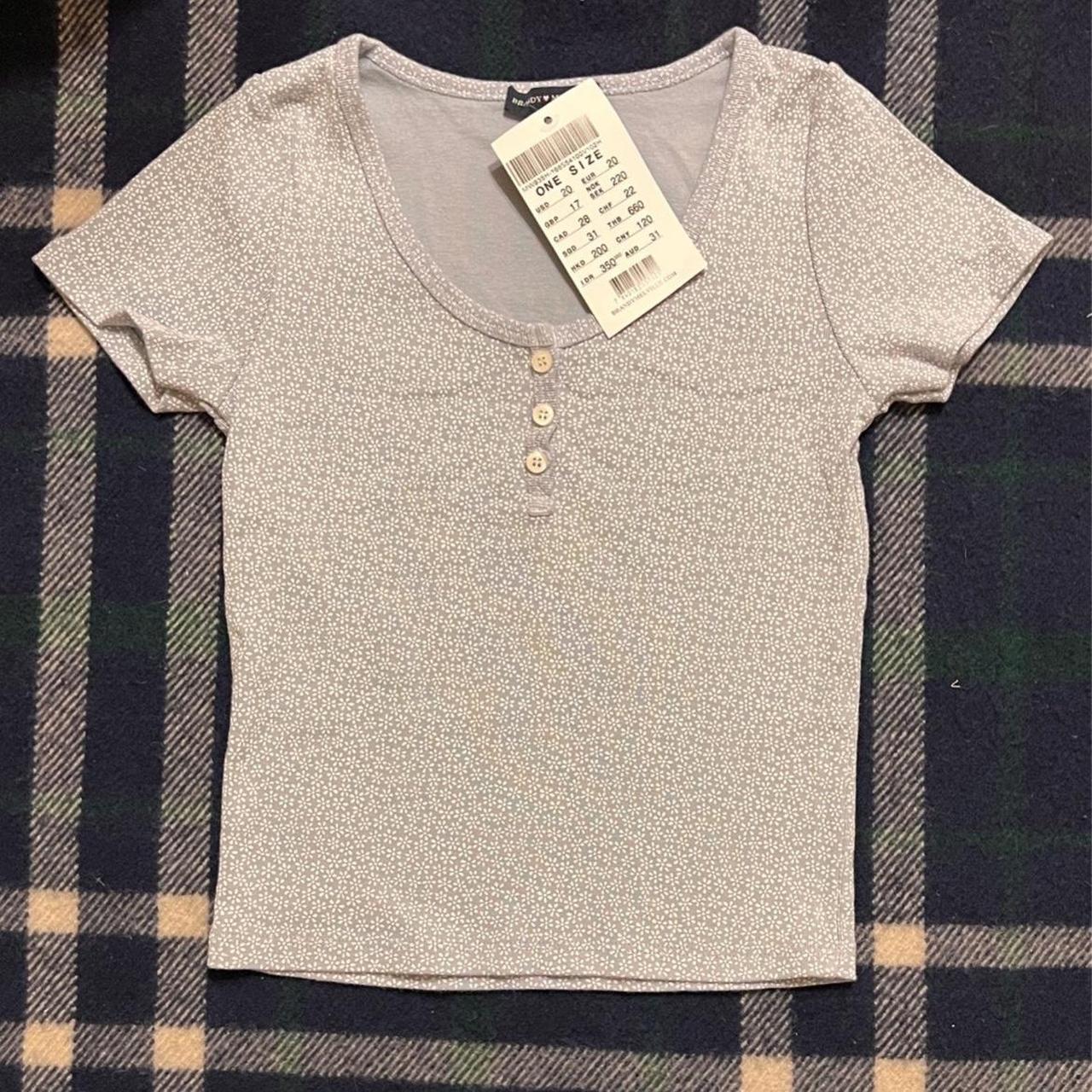 brandy melville blue/white floral zelly bnwt rtp... Depop